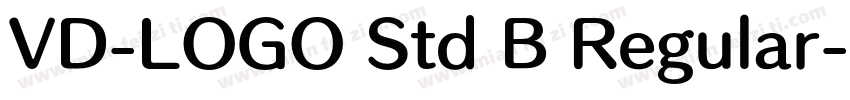 VD-LOGO Std B Regular字体转换